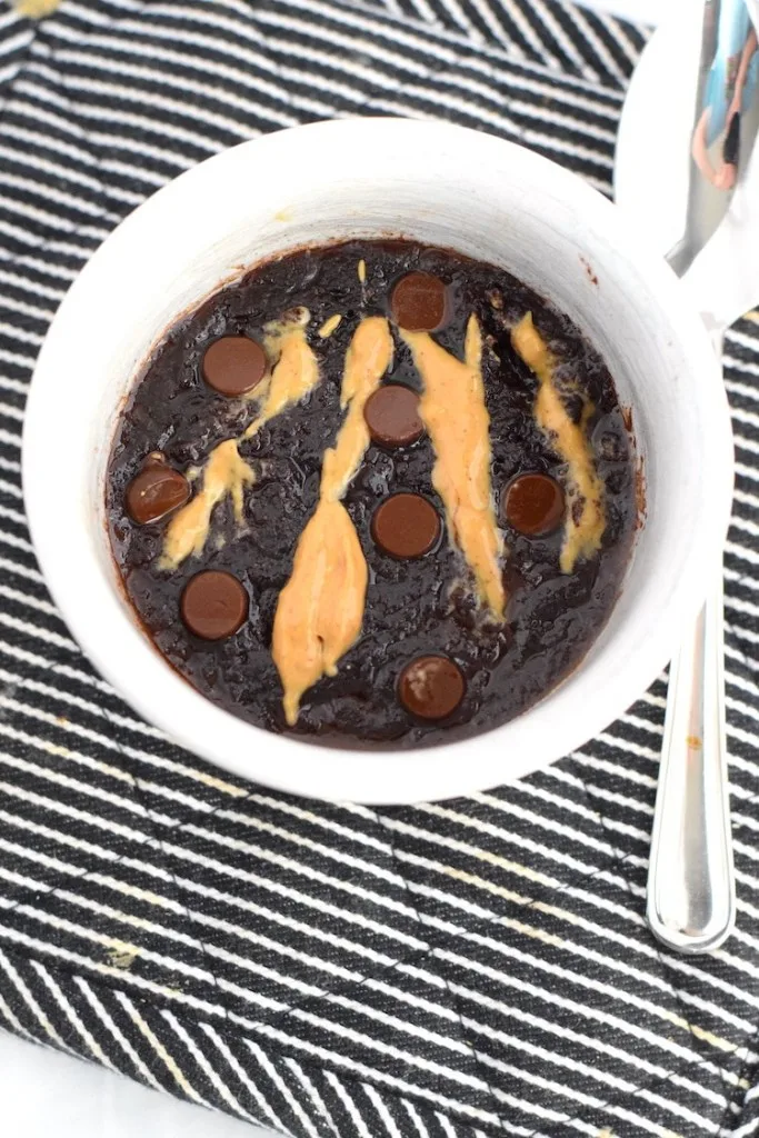 keto chocolate peanut butter lava cake