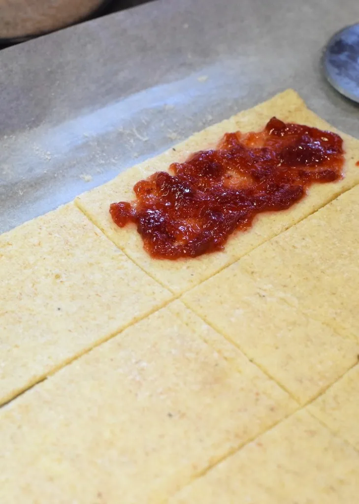 keto strawberry almond flour pastry