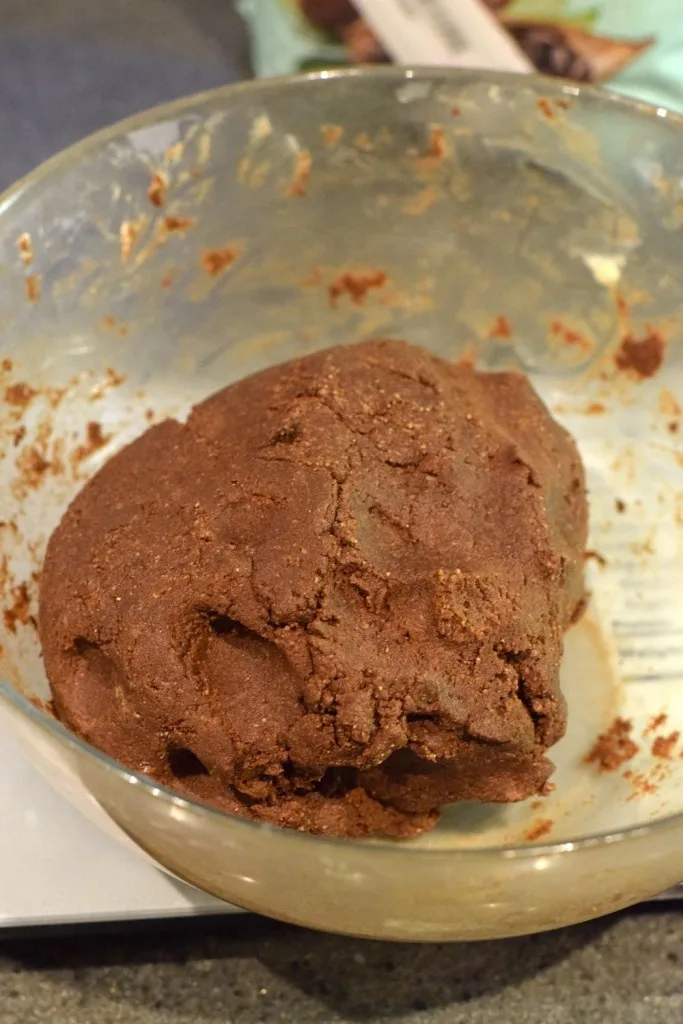 keto chocolate shortbread dough