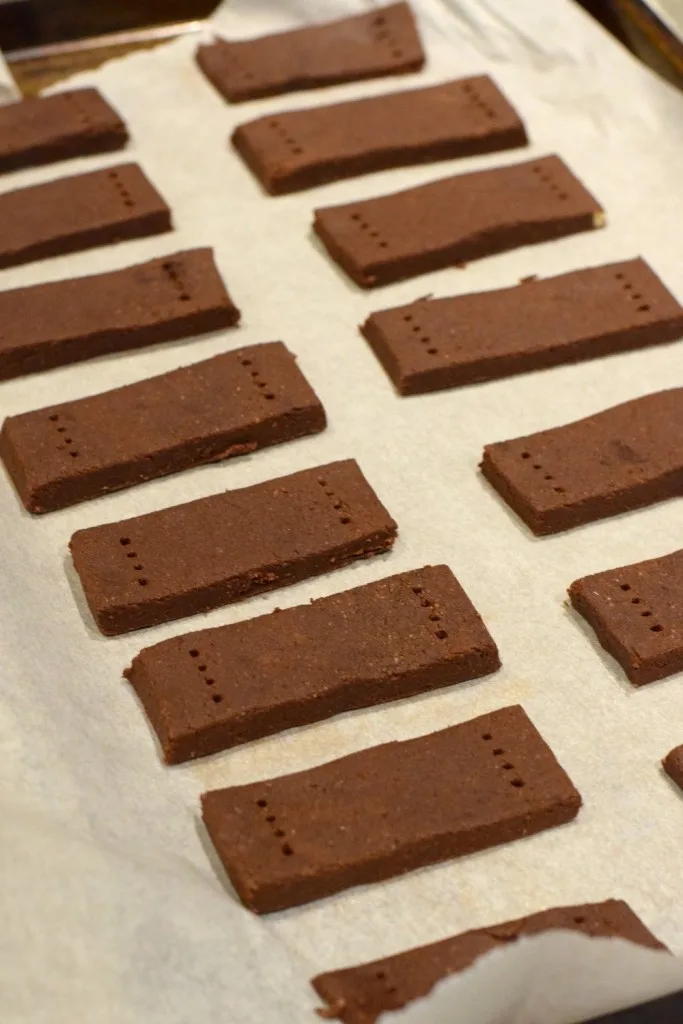 keto easy chocolate shortbread cookies 