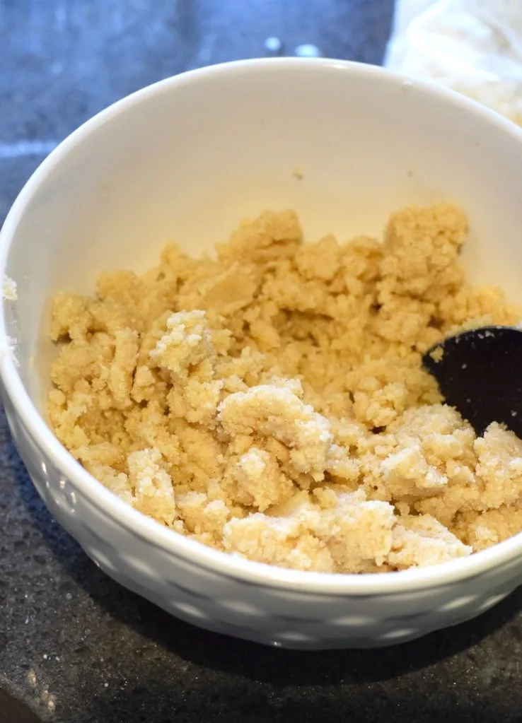 almond flour, cinnamon, monkfruit sweetener, butter