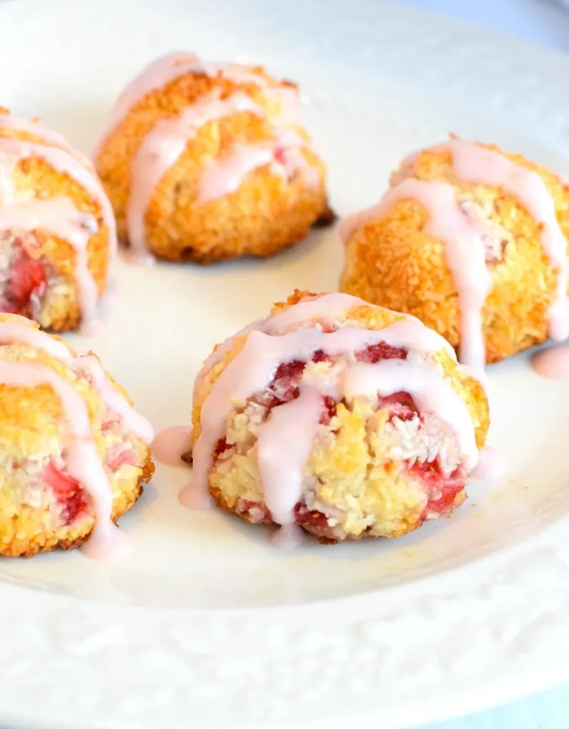keto strawberry coconut almond flour macaroons