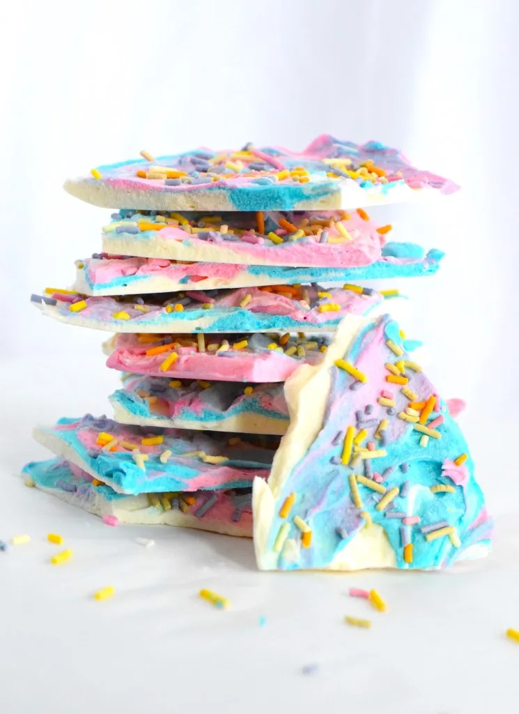 sugar free unicorn low carb bark