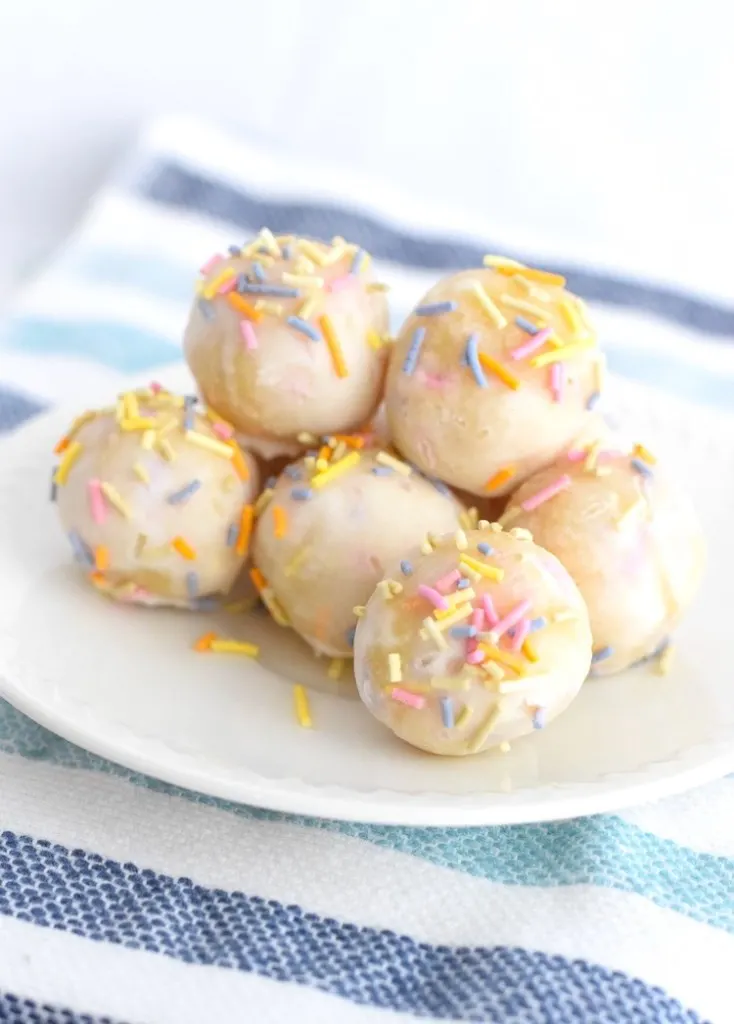 keto birthday cake balls