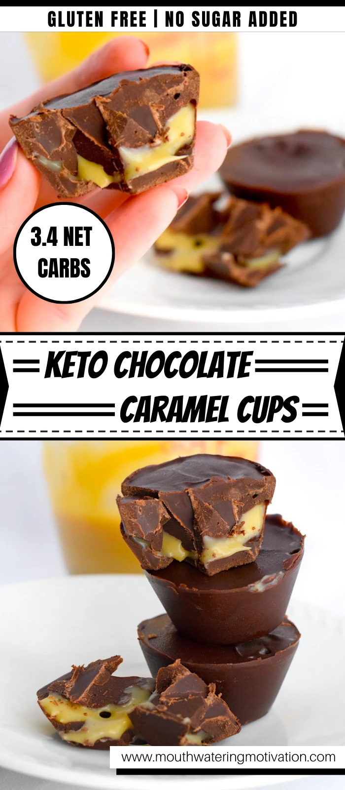 keto chocolate caramel cups