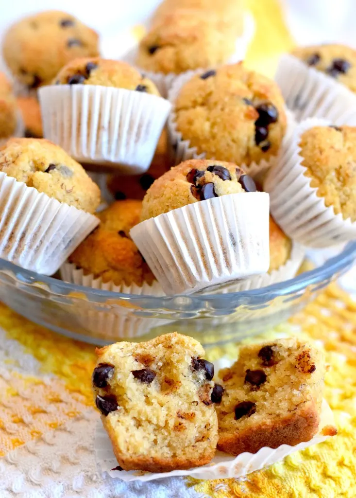 keto mini chocolate chip muffins