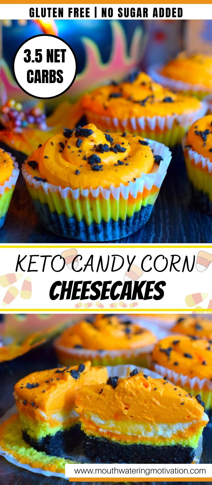 keto candy corn cheesecakes keto candy corn cheesecakes