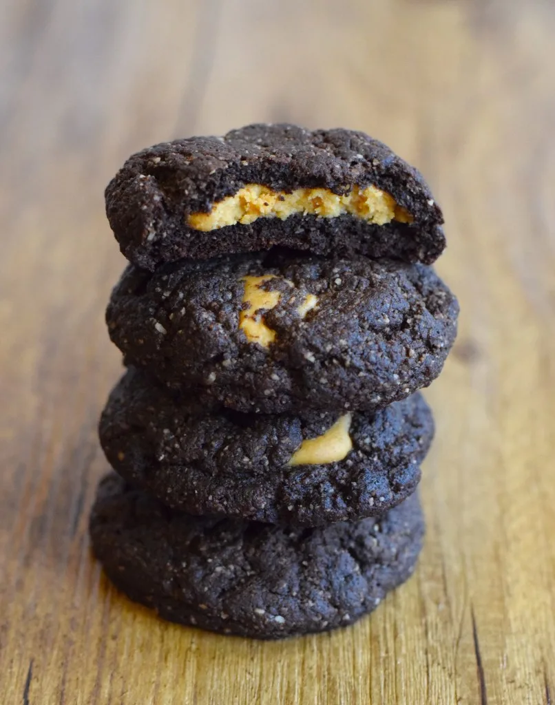 gluten free chocolate peanut butter cookies
