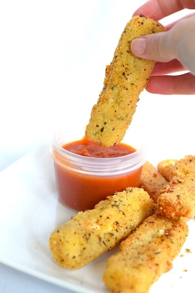 keto coconut flour mozzarella sticks