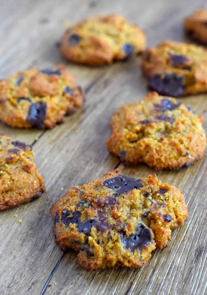 Keto Pumpkin Chocolate Chip Cookies