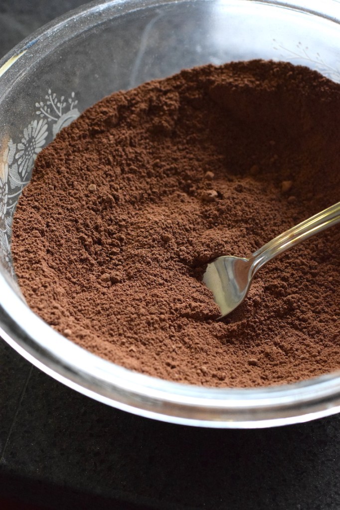 cocoa powder, almond flour, coconut flour