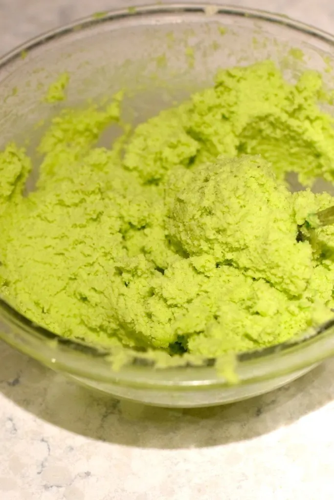 green keto cookie batter