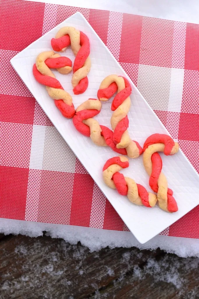 keto candy cane sugar cookies