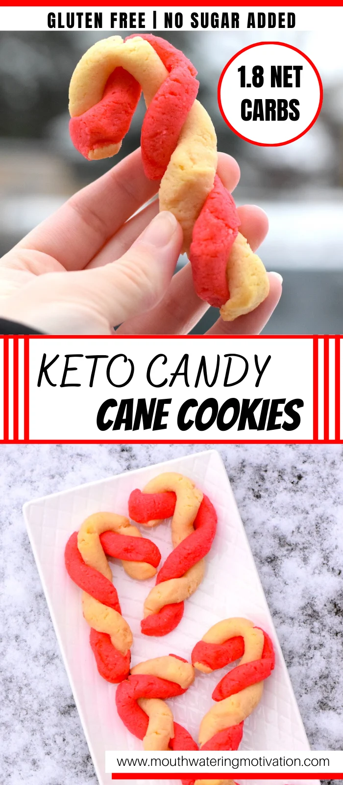 keto candy cane sugar cookies recipe