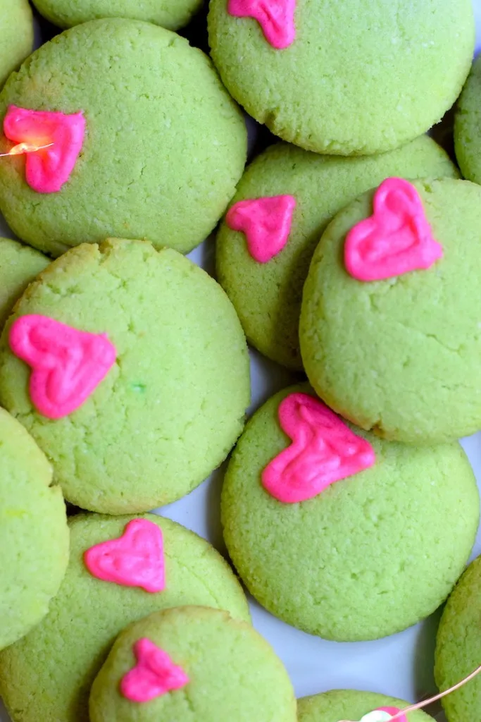 keto christmas grinch cookies