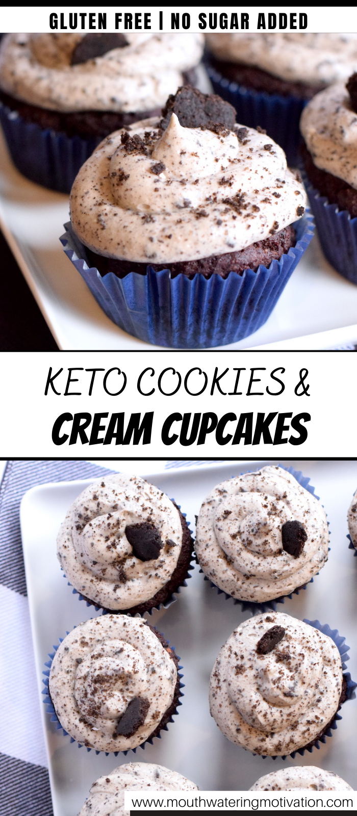keto cookies and cream cupcakes