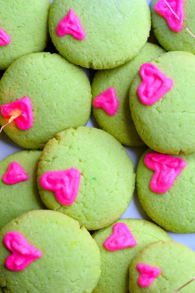 keto grinch sugar cookies