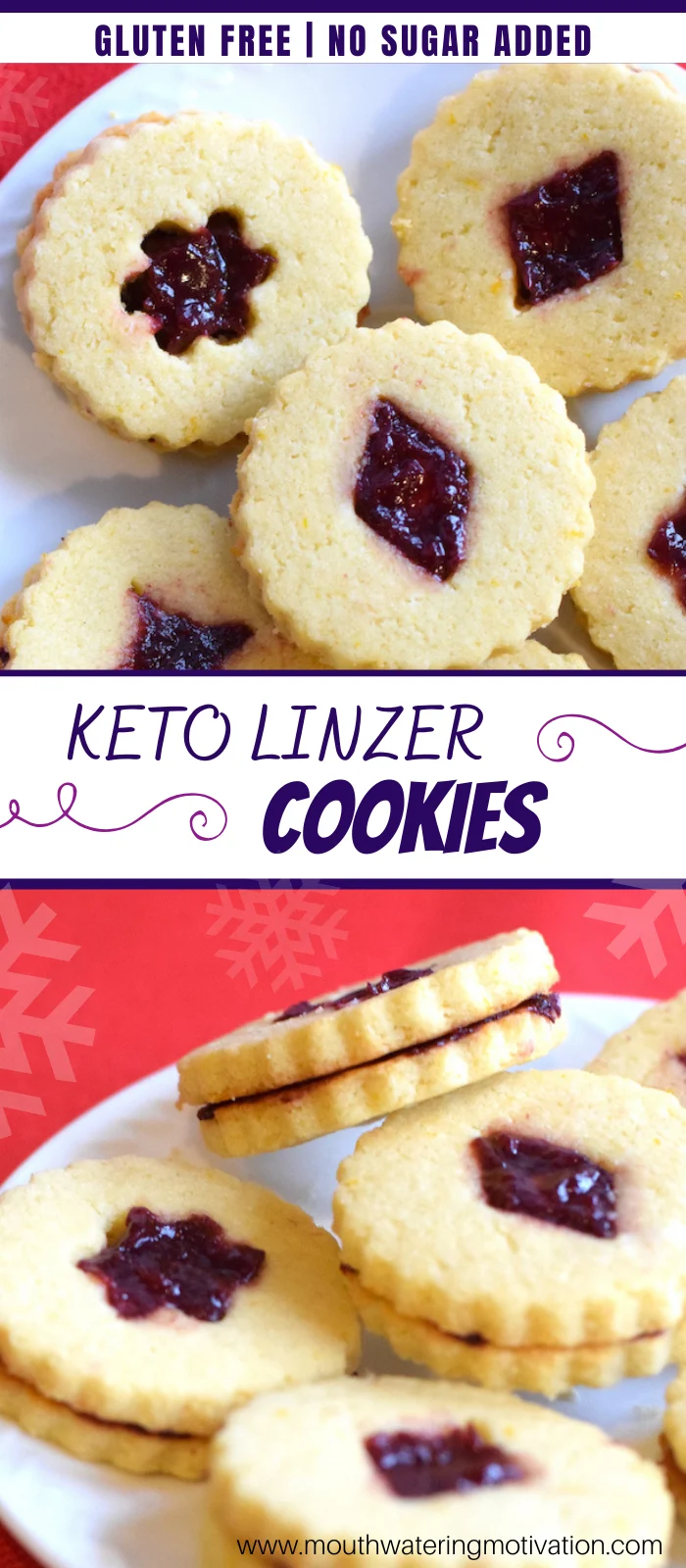 keto linzer cookies