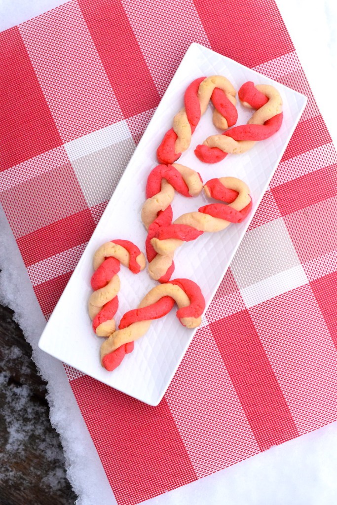 low carb candy cane sugar cookies