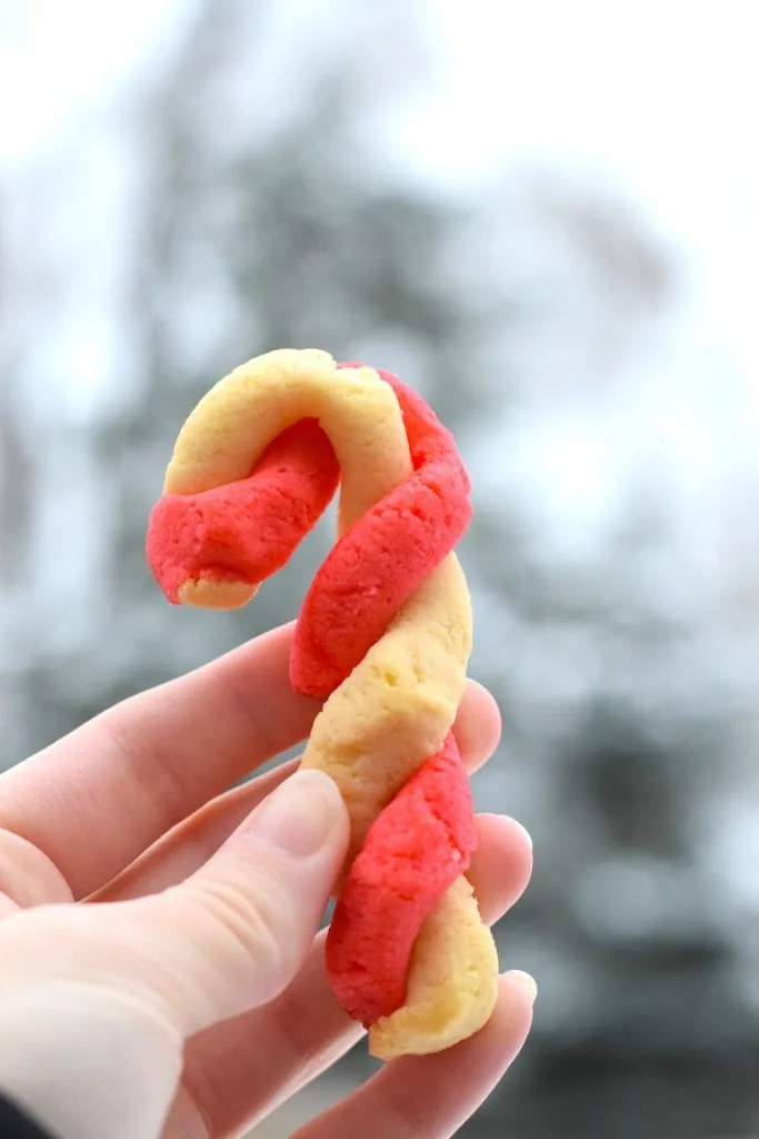 low carb candy cane cookies