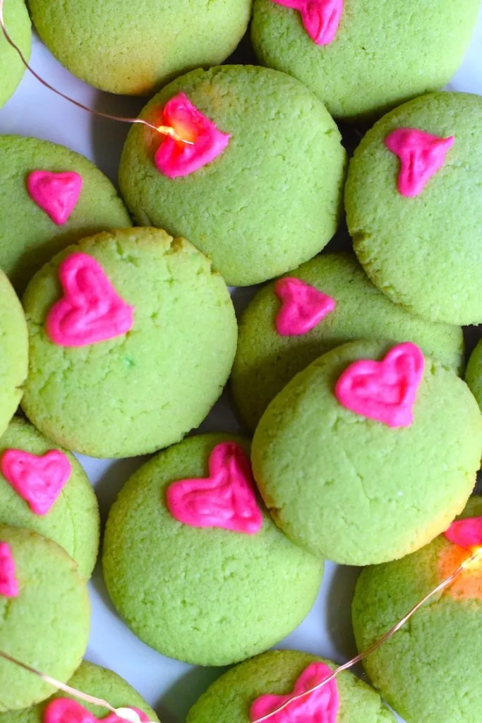low carb grinch cookies