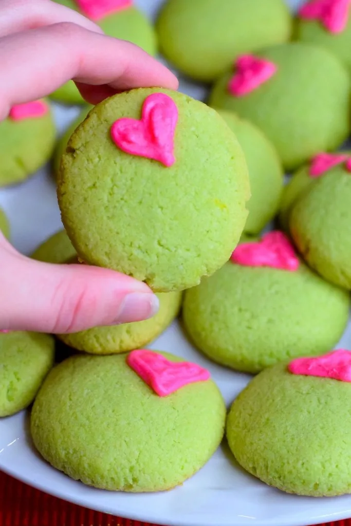 low carb grinch sugar cookies