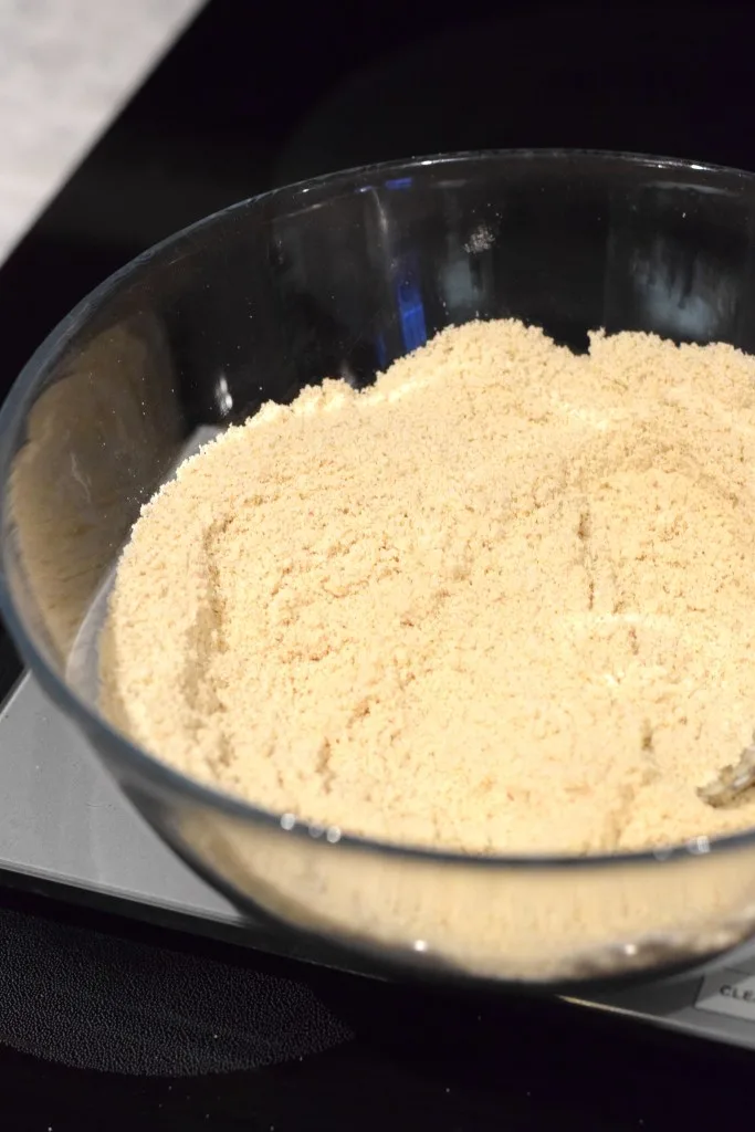 almond flour, coconut flour, arrowroot starch