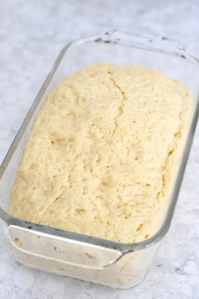 keto bread dough rising