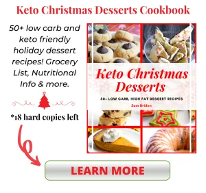 keto christmas desserts cookbook