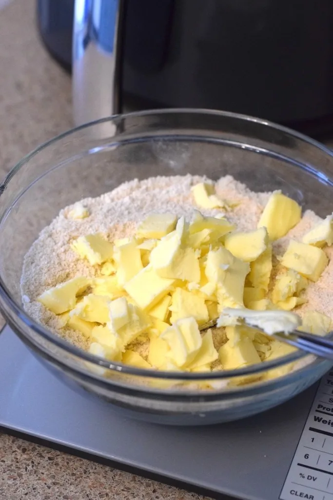 cold butter, coconut flour