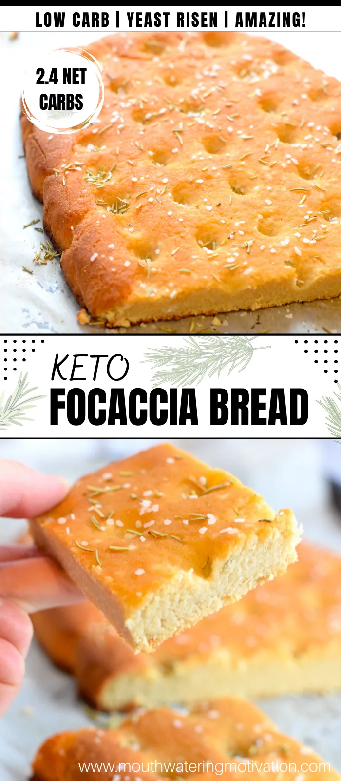 keto focaccia bread pinterest