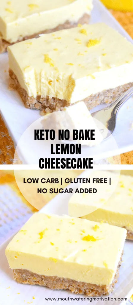 keto lemon cheesecake pin
