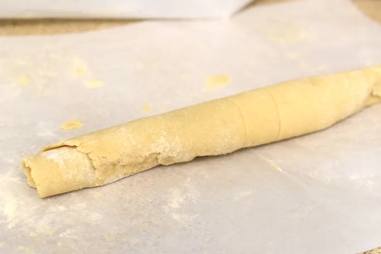 keto puff pastry dough log