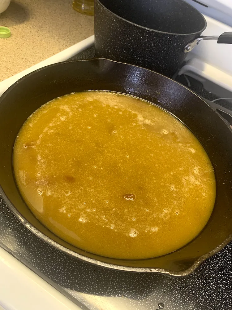 browned butter, eggs, vanilla extract