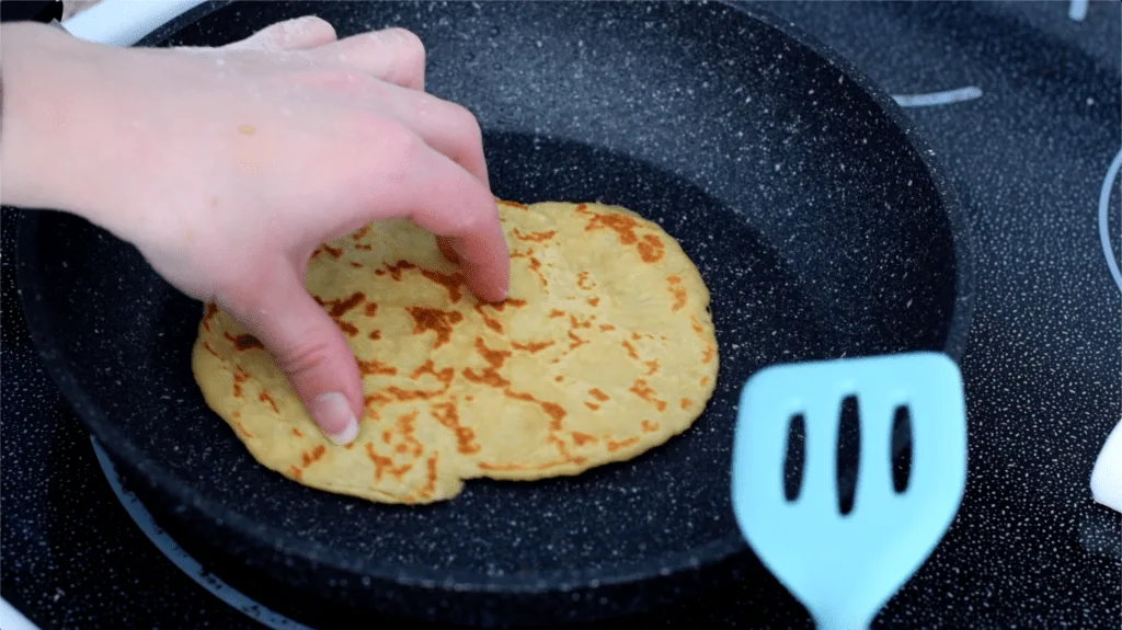 flipping keto tortillas