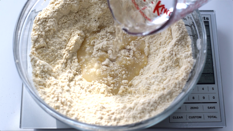 make a well flour