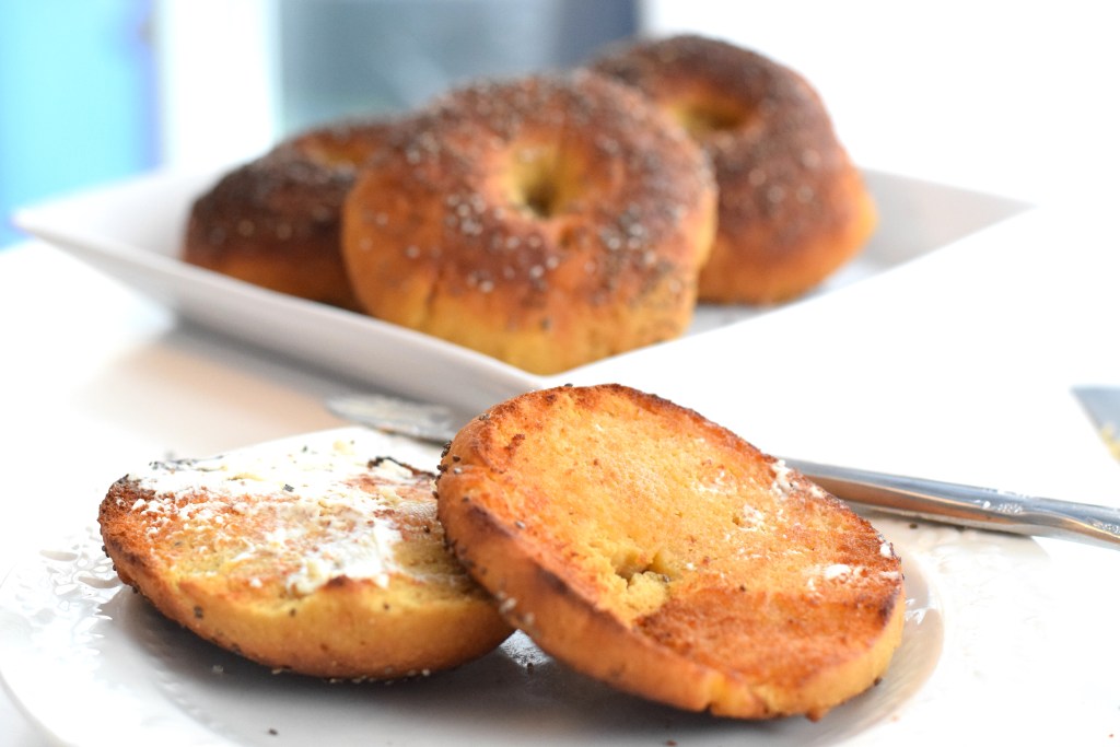 toasted keto bagels