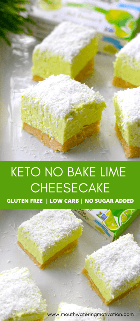 Keto No Bake Lime Cheesecake - Mouthwatering Motivation