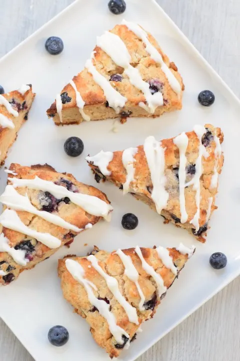 Keto Coconut Flour Blueberry Scones