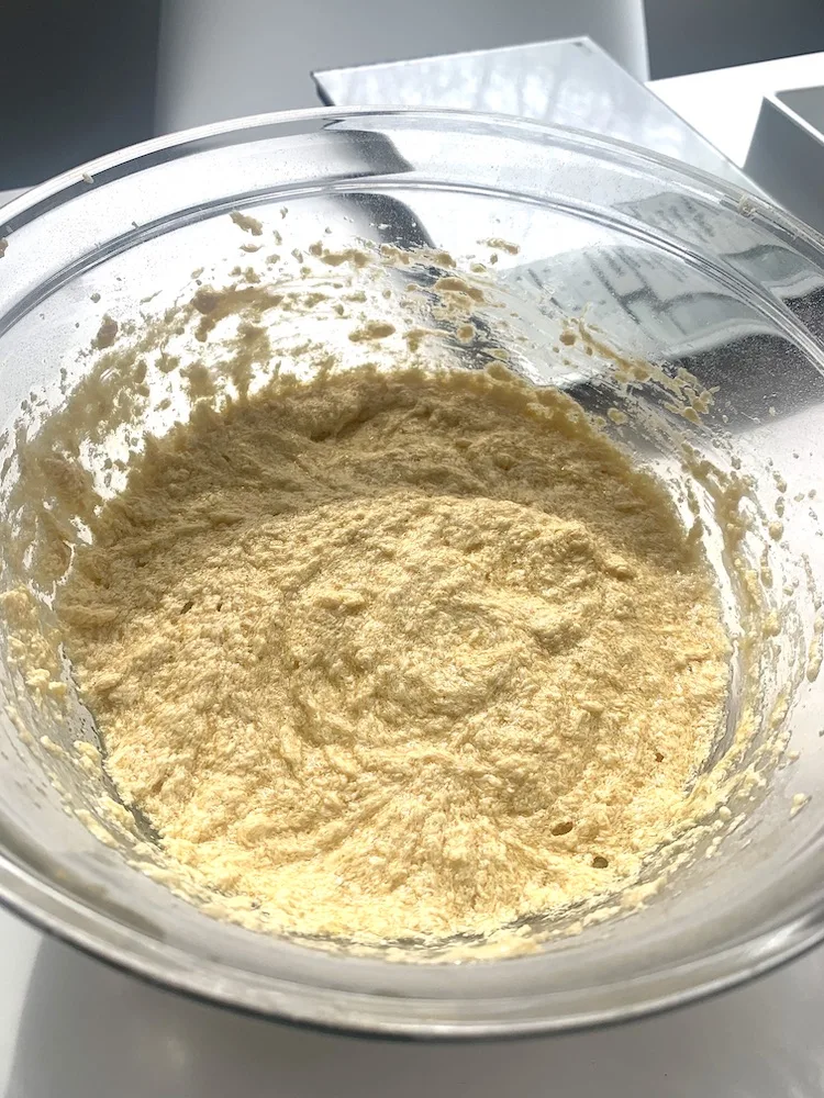 eggs, butter, almond flour, coconut flour