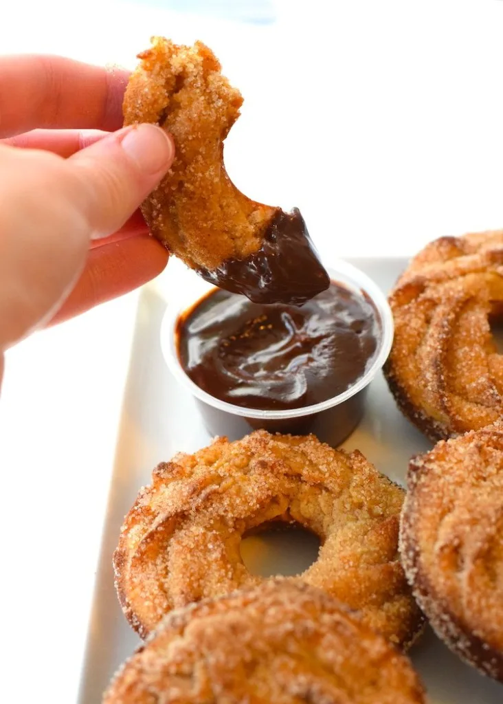 keto baked churro donuts