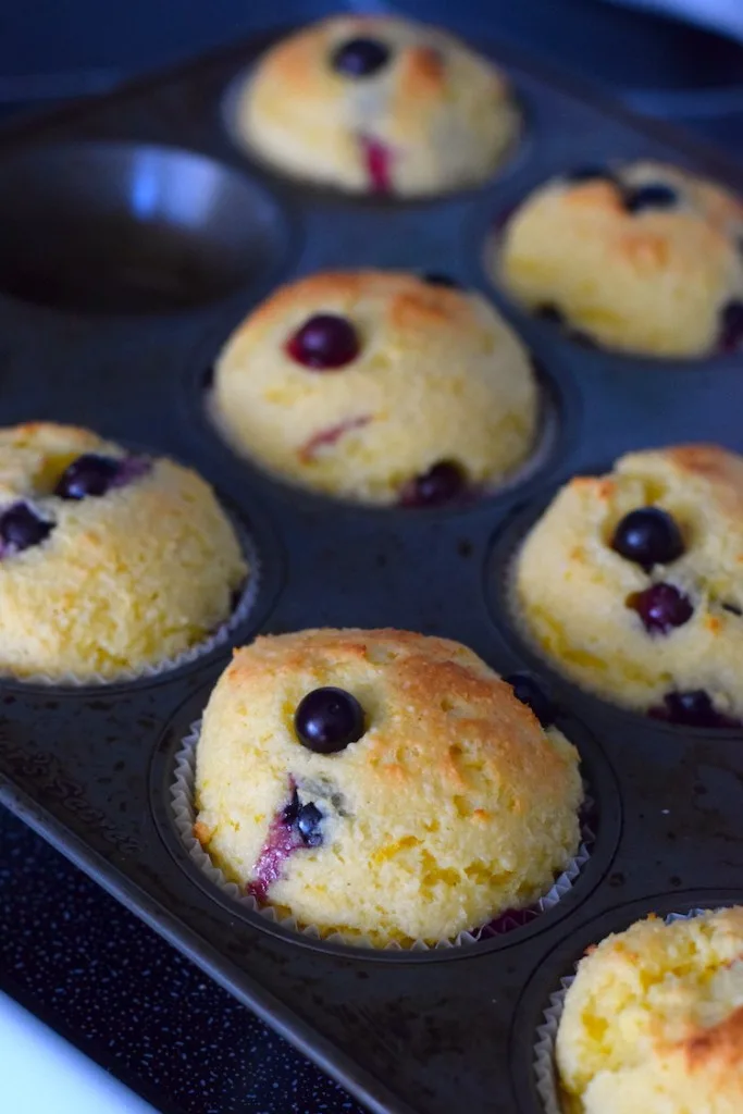 keto lemon blueberry muffins
