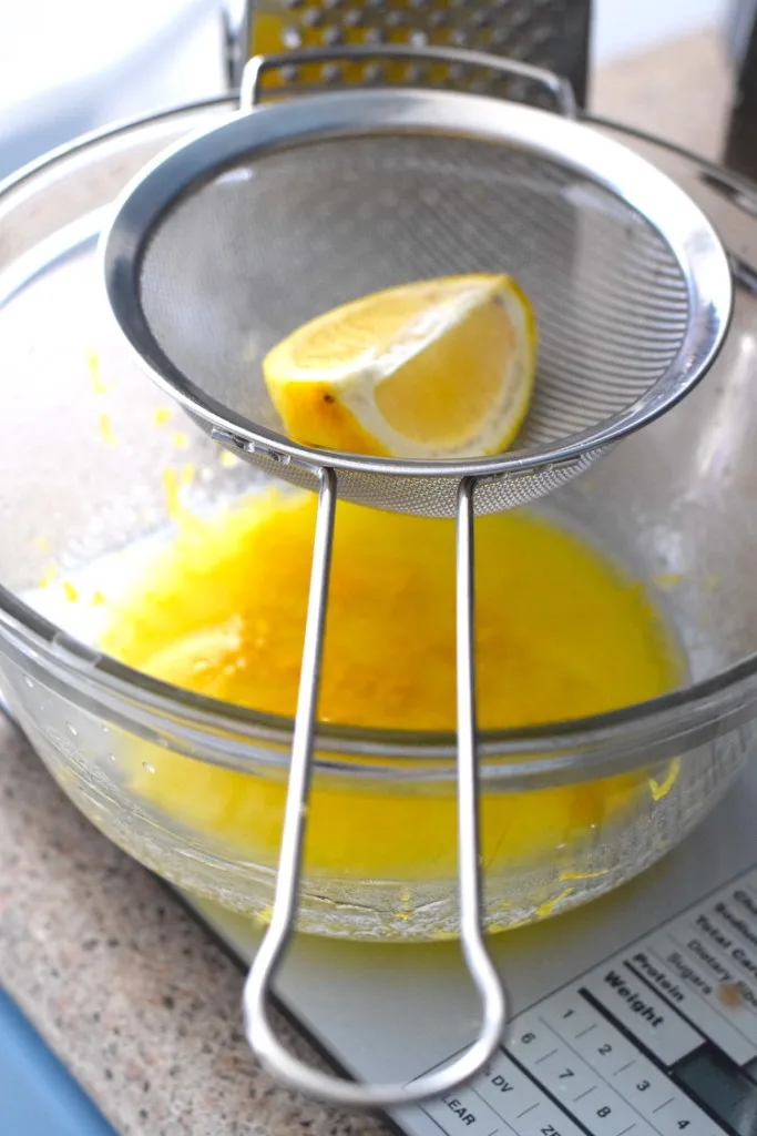 lemon juice, lemon zest