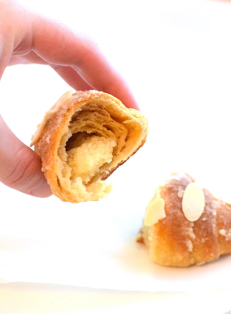 keto almond paste croissant