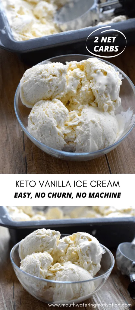 keto vanilla ice cream pin