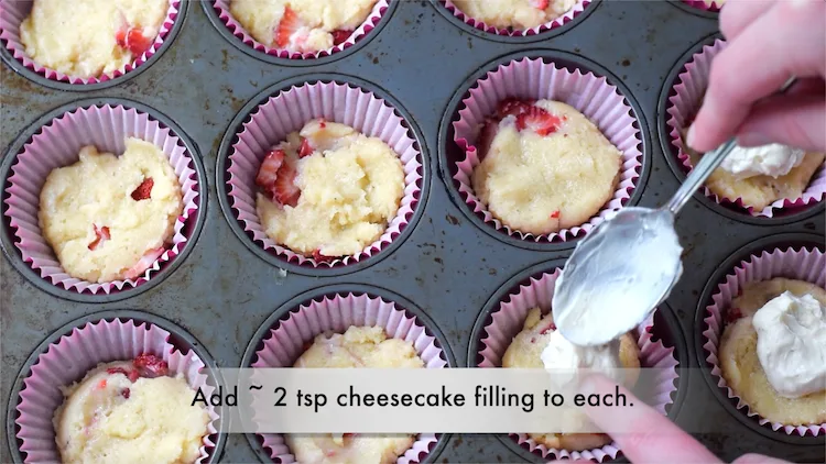 low carb strawberry muffin batter