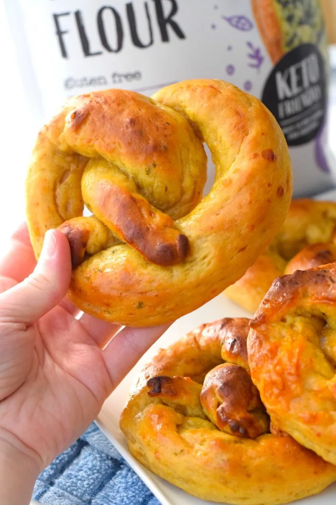 lupin flour keto soft pretzels