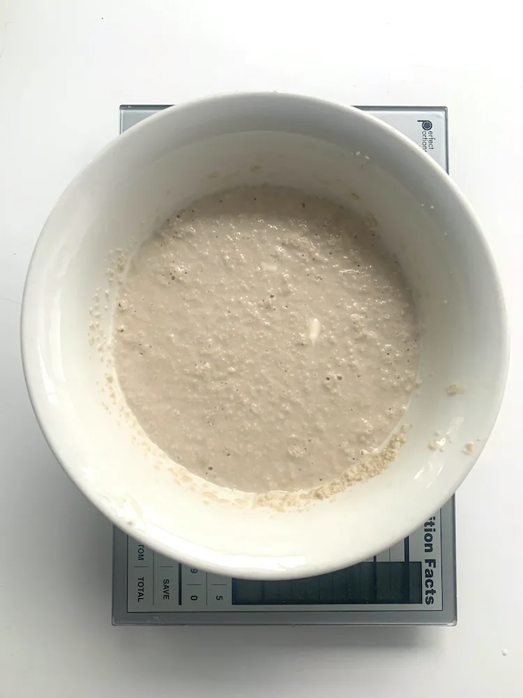 yeast almond milk, inulin