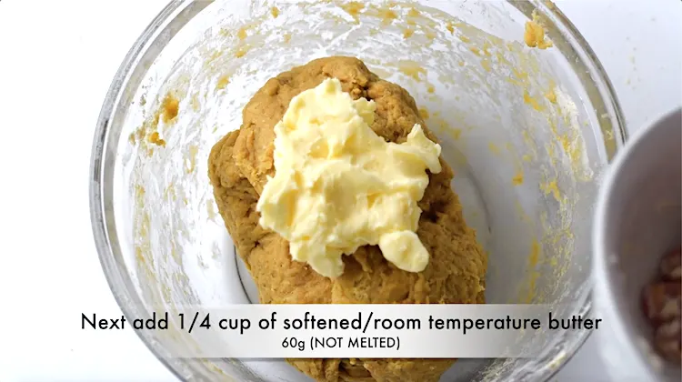 yeast vital wheat gluten dough, with butter