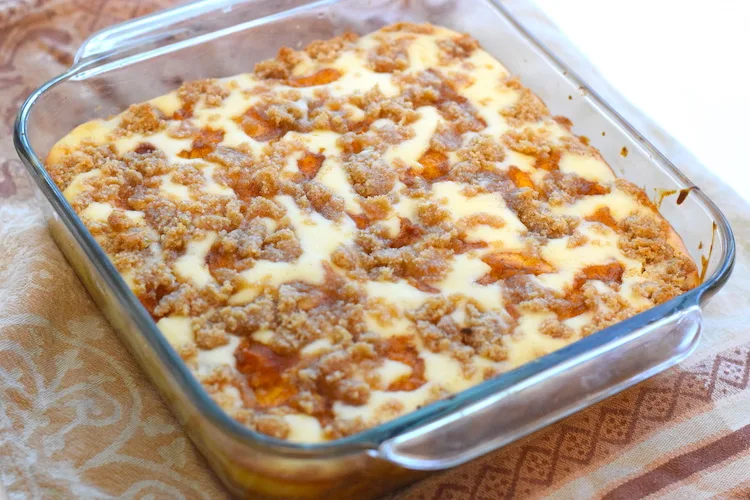 keto peach rum cheesecake